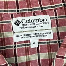 Load image into Gallery viewer, Vintage COLUMBIA SPORTSWEAR Classic Red Plaid Check Short Sleeve Cotton Shirt
