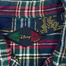 Load image into Gallery viewer, Vintage 90's DISNEY Winnie The Pooh Tigger Embroidered Character Plaid Check Long Sleeve Flannel Shirt
