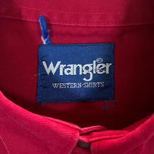 Load image into Gallery viewer, Vintage Wrangler Western Shirts Red Cotton Long Sleeve Button-Up Shirt
