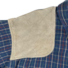 Load image into Gallery viewer, Vintage COLUMBIA Plaid Check Leather Shoulder Panel Long Sleeve Button-Up Flannel Shirt
