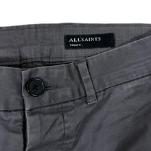Load image into Gallery viewer, ALLSAINTS &quot;Thirty&quot; Classic Grey Slim Fit Park Chino Trousers
