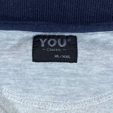 Load image into Gallery viewer, Vintage You Classic Embroidered Company Logo Grey Collared Sweatshirt
