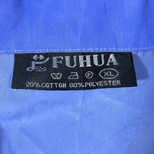 Load image into Gallery viewer, Early 00's Fuhua Nautical Y2K Sunset Graphic Blue Open Collar Shirt

