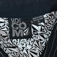 Load image into Gallery viewer, VOLCOM Classic Black Brown Striped Skater Long Sleeve Cotton Shirt
