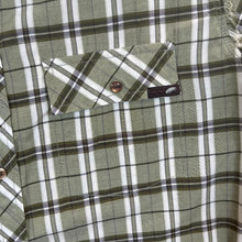 Load image into Gallery viewer, Early 00&#39;s VANS Off The Wall Skater Plaid Check Short Sleeve Cotton Blend Shirt
