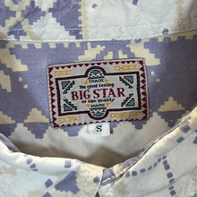 Load image into Gallery viewer, Vintage Big Star Aztec Patterned Cowboy Western Popper Long Sleeve Shirt

