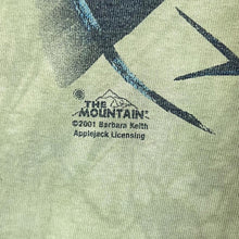 Load image into Gallery viewer, Vintage THE MOUNTAIN (2001) Lizard Reptile Wildlife Graphic Green Tie Dye T-Shirt
