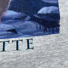 Load image into Gallery viewer, Vintage 90’s Screen Stars Silhouette Wolf Animal Wildlife Single Stitch Grey T-Shirt
