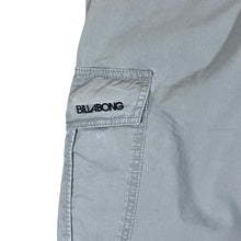Load image into Gallery viewer, Billabong Classic Stone Grey Straight Leg Cargo Trousers Pants
