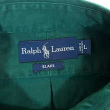 Load image into Gallery viewer, Vintage Ralph Lauren &quot;Blake&quot; Classic Green Long Sleeve Cotton Button-Up Shirt
