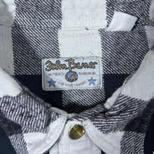 Load image into Gallery viewer, Vintage John Baner Cowboy Western Plaid Check Long Sleeve Cotton Flannel Shirt
