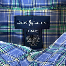 Load image into Gallery viewer, Early 00&#39;s RALPH LAUREN Mini Logo Plaid Check Long Sleeve Button-Up Shirt
