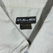 Load image into Gallery viewer, Atlas For Men Cowboy Western Beige Cotton Popper Button Long Sleeve Shirt
