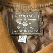Load image into Gallery viewer, Vintage REPORTAGE R.G.A. Made In Italy Brown Suede Bomber Jacket
