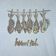 Load image into Gallery viewer, Early 00&#39;s WEIRD FISH Cartoon Novelty Logo Spellout Graphic T-Shirt
