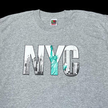 Load image into Gallery viewer, Deadstock Vintage 90&#39;s NYC NEW YORK CITY Statue Of Liberty Souvenir Spellout Graphic T-Shirt

