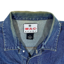 Load image into Gallery viewer, Vintage MAC SPORT Classic Blue Denim Distressed Trucker Jacket
