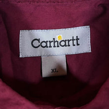Load image into Gallery viewer, Vintage Carhartt FR Classic Burgundy Short Sleeve Cotton Button-Up Shirt
