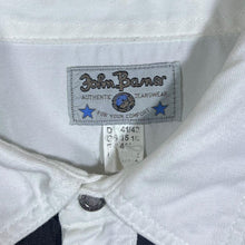 Load image into Gallery viewer, Vintage John Baner Cowboy Western Metal Native American Motif Popper Long Sleeve Shirt
