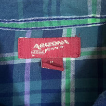 Load image into Gallery viewer, Arizona Jeans Co. Cowboy Western Plaid Check Popper Long Sleeve Shirt
