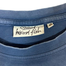 Load image into Gallery viewer, Early 00&#39;s WEIRD FISH Classic Embroidered Mini Logo Faded Blue Short Sleeve T-Shirt
