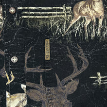 Load image into Gallery viewer, Vintage NORTH RIVER Deer Buck Nature All-Over Print Long Sleeve Button-Up Cotton Shirt
