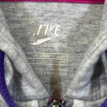 Load image into Gallery viewer, Nike Classic Basic Embroidered Mini Logo Grey Zip Hoodie
