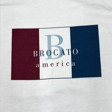 Load image into Gallery viewer, Vintage 90’s Brocato “America” Promo Spellout Graphic White T-Shirt
