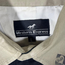 Load image into Gallery viewer, Vintage Western Express Colour Block Cowboy Popper Long Sleeve Shirt
