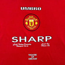 Load image into Gallery viewer, Vintage 90&#39;s Screen Stars MANCHESTER UNITED FC Eric Cantona Football Graphic Single Stitch T-Shirt
