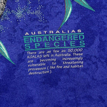 Load image into Gallery viewer, Vintage Aussie Themes "Endangered Species" Koala Souvenir Blue Tie Dye T-Shirt
