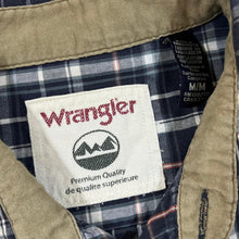Load image into Gallery viewer, Early 00&#39;s WRANGLER Plaid Check Safari Utility Cotton Short Sleeve Shirt
