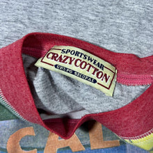 Load image into Gallery viewer, Vintage 90's Crazy Cotton Surfer All-Over Print Colour Block Short Sleeve T-Shirt
