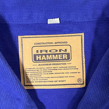 Load image into Gallery viewer, Vintage Iron Hammer Blue Worker Chore Cotton Button Trucker Jacket
