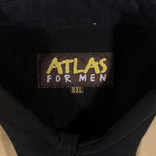 Load image into Gallery viewer, Vintage Atlas For Men Cowboy Western Aztec Patterned Black Cotton Long Sleeve Shirt
