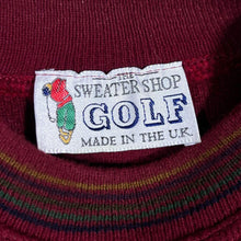 Load image into Gallery viewer, Vintage 90's The Sweater Shop "Golf" Embroidered Argyle Check Acrylic Knit Jumper
