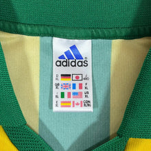 Load image into Gallery viewer, Vintage ADIDAS Colour Block Striped Embroidered Mini Centre Logo Collare Sports Jersey
