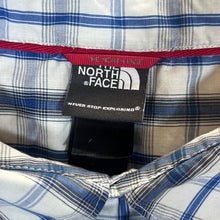 Load image into Gallery viewer, THE NORTH FACE TNF Classic Blue White Plaid Check Short Sleeve Shirt
