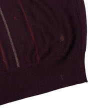 Load image into Gallery viewer, Vintage GABICCI Patterned Grandad Acrylic Wool V-Neck Knit Sweater Jumper
