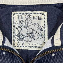 Load image into Gallery viewer, FAT FACE Classic Polka Dot Patterned 1/4 Zip Pullover Sweatshirt
