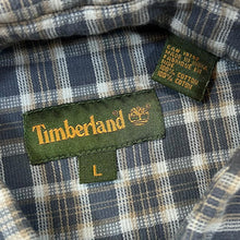 Load image into Gallery viewer, Vintage TIMBERLAND Plaid Check Long Sleeve Button-Up Cotton Flannel Shirt
