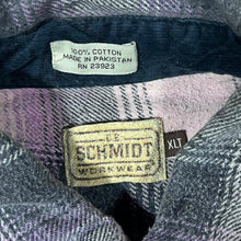 Load image into Gallery viewer, Vintage Schmidt Workwear Multi Plaid Check Long Sleeve Cotton Flannel Shirt
