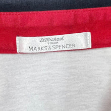 Load image into Gallery viewer, Vintage 90’s ST MICHAEL Marks &amp; Spencer Colour Block Polyester Cotton Polo Shirt Top
