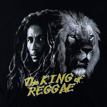 Load image into Gallery viewer, Vintage 90's Bob Marley "The King Of Reggae" Rasta Music Black Single Stitch T-Shirt
