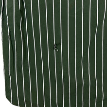 Load image into Gallery viewer, Tommy Hilfiger &quot;Custom Fit&quot; Green White Striped Long Sleeve Cotton Dress Shirt
