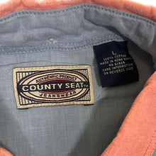 Load image into Gallery viewer, Vintage 90&#39;s County Seat Vibrant Colour Block Cotton Long Sleeve Button-Up Shirt
