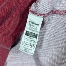 Load image into Gallery viewer, Vintage 90&#39;s ST MICHAEL Marks &amp; Spencer Classic Washed Red Long Sleeve Polo Shirt
