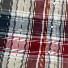 Load image into Gallery viewer, Vintage PLAINS WESTERN WEAR Multi Plaid Check Pearl Snap Popper Button Short Sleeve Shirt
