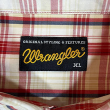 Load image into Gallery viewer, Vintage WRANGLER Red Multi Plaid Check Short Sleeve Cotton Shirt
