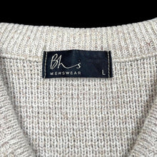 Load image into Gallery viewer, Early 00’s BHS Grandad Patterned V-Neck Knit Sweater Jumper
